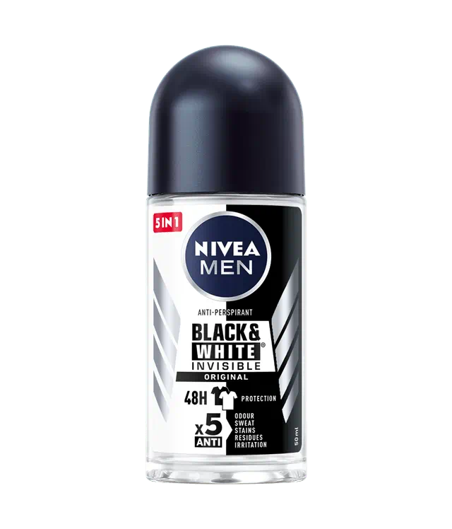NIVEA MEN Black & White Invisible Original Deodorant Roll-On